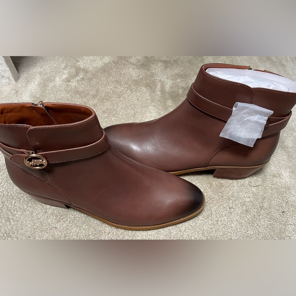 Women’s New Coach boots sz 11 brown leather - Picture 2 of 5